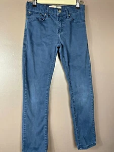 Levis Performance 511 Slim Boys Blue Jeans Size 12 Reg W26 L26 - Picture 1 of 10