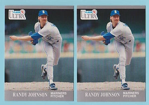 Lot of (2) 1991 Fleer Ultra Randy Johnson Seattle Mariners #339 - Bild 1 von 1