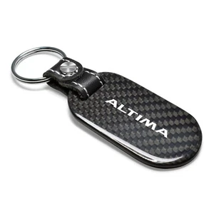 for Nissan Altima Real Carbon Fiber 3 mm Thick Tag Style Key Chain Keychain - Bild 1 von 6