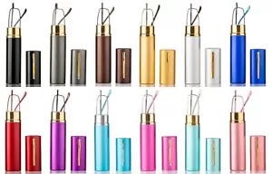Compact Reading Glasses with Aluminum Tube Case Men Women Spring Hinge Reader - Picture 1 of 26