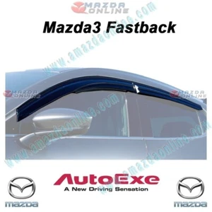 Mazda3 [BP] Fastback 19-25 AutoExe Clip-on Type Smoke 4PCS Window Vent Visors - Picture 1 of 7