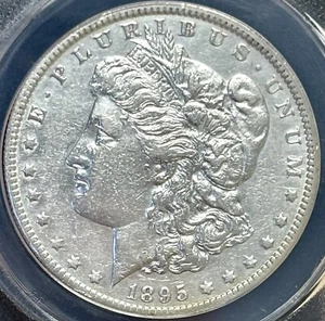 1895 O MORGAN SILVER DOLLAR ANACS AU50 DETAILS NEW ORLEANS MINT KEY DATE COIN - Picture 1 of 8