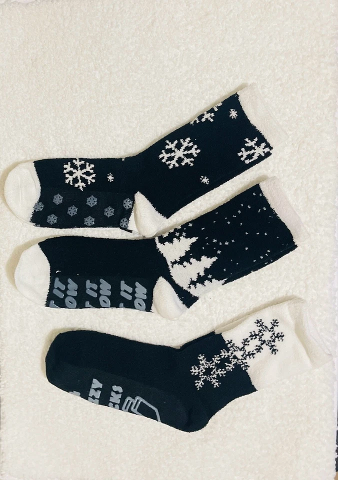 6 pares de calcetines cálidos para mujer talla 9-11 negros para mujer zapatos tallas 6-8 Foto 1 de 4