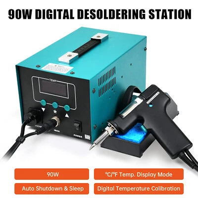 90W Desoldering Rework Station 110V Soldering Iron Suction Tin Gun Kit ESD Safe - Image 1 of 4