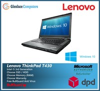 Cheap Fast Lenovo ThinkPad Office Laptop T430 Core i5 8GB Ram 1TB HDD Windows 10
