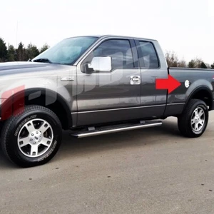 CUBIERTA PUERTA DE TANQUE DE COMBUSTIBLE PARA FORD F-150 2004 05 06 07 2008 CROMADA Pega sobre - Imagen 1 de 3