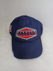 Gorra gorra vintage Houston Rockets Snapback años 90 logotipo azul marino daños leer - Imagen 1 de 11