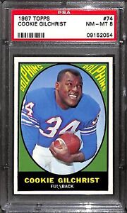 1967 TOPPS #74 COOKIE GILCHRIST PSA 8 09152054 
