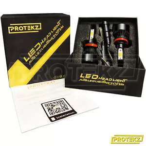 9005 LED Headlight Bulbs 6000K Xenon White HB3 with Cooling Silent Fan High Low - Picture 1 of 12