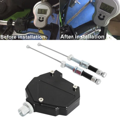 Black Motorcycle Clutch Assist Booster Easy Pull Cable System Dirt Pit Bike XG-1 - Image 1 of 4