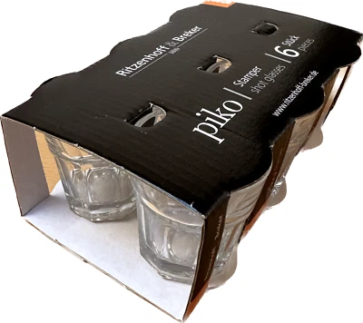 6er Ritzenhoff & Breker Piko Stamperl, Schnapsglas,Klar, 55ml-6X17X11X417 - Bild 1 von 4