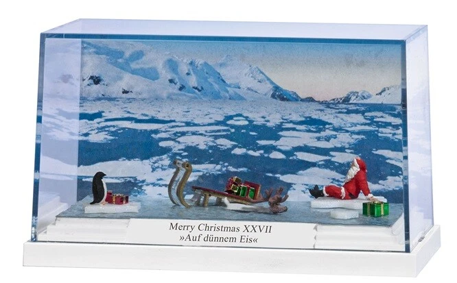 Busch 7629 - H0 Diorama: Buon Natale XXVII »Su Ghiaccio Sottile« - Nuovo - Immagine 1 di 1
