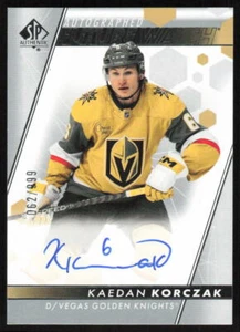 2022-23 SP Authentic Future Watch Auto Rookie #122 Kaedan Korczak /999 Knights - Picture 1 of 2