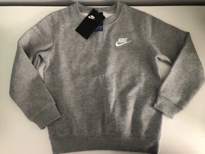 Nike Boys Grey Crew Sweatshirt- Size 4-5 Years BNWT - Picture 1 of 3