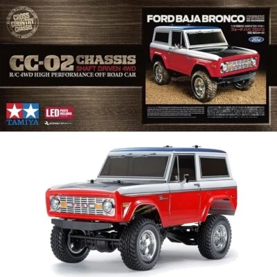 Tamiya 1/10 Electric RC Car Ford Baja Bronco (CC-02 Chassis) 58736 Model Kit - Image 1 of 4