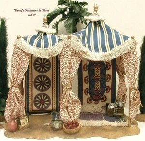 FONTANINI ITALY 5" RETIRED KING'S PAVILION 2001 NATIVITY VILLAGE TENT 50508 MIB - Picture 1 of 5