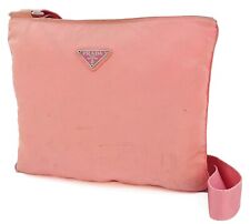 Prada Vintage Nylon Tessuto Pouch Pink – DAC