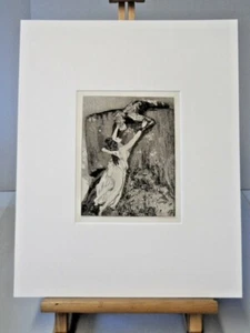 Max KLINGER (1857-1920) Original Radierung # 352 : FLUCHT - Bild 1 von 3