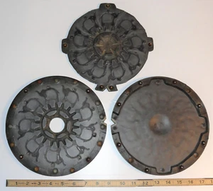 Molde de fundición de giro de peltre de goma de 9"" vintage con colgantes de elefante de 9 cavidades - Imagen 1 de 12