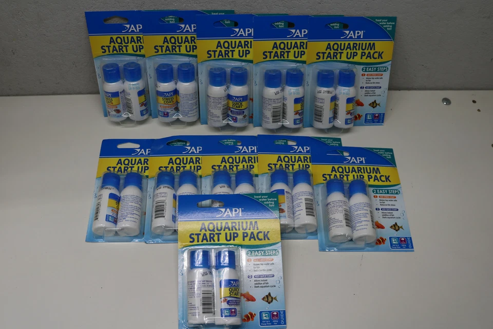 20x Lot API Aquarium Quick Start Up Water Conditioner Pack w/ Stress Coat 84E - Image 1 of 4