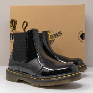Dr. Martens 2976 Black Patent Leather Chelsea Boots, Women's 6 US (4 UK) - Picture 1 of 7