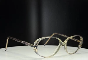 VTG UNBRANDED KAREN BLUE Womens Clear Lavender Round Eyeglasses FRAMES ONLY - Picture 1 of 6