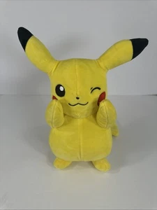 Pokémon Pikachu - Sitting Winking Plush Stuffed Animal Toy - 9" - Picture 1 of 5