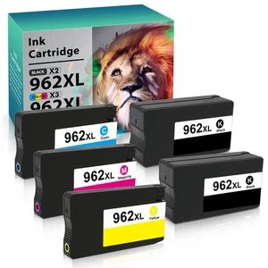 5PK 962XL Wysokowydajny atrament do HP 962 OfficeJet Pro 9010 9015 9016 9018 9020 9025 - Zdjęcie 1 z 4