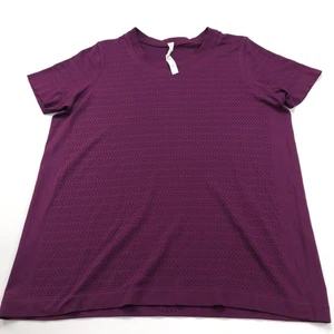 Lululemon 12 Purple Plum Crew Neck Workout Womens Athleisure Pullover Top Shirt - Picture 1 of 9
