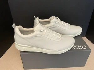 Nuovo! Scarpe da golf uomo Ecco Golf BIOM ibride in pelle bianca. Taglia 44-US 10-10,5. - Foto 1 di 10