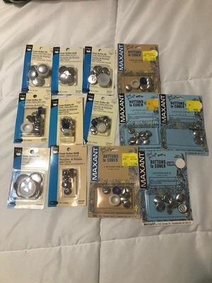 Dritz Craft Cover Button Kits with Tools Different Sizes NEW Refills, See Others - Image 1 of 4