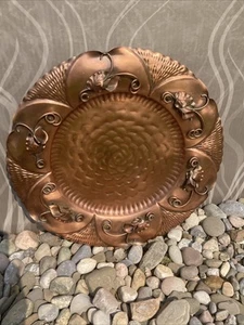 Vintage Mid Century Arts and Crafts Gregorian Copper Calla Lily-18in - Picture 1 of 9