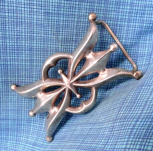 Native Navajo Style Bow Guard Ketoh Belt Buckle Sterling Silver .Bowman#07 - Picture 1 of 16