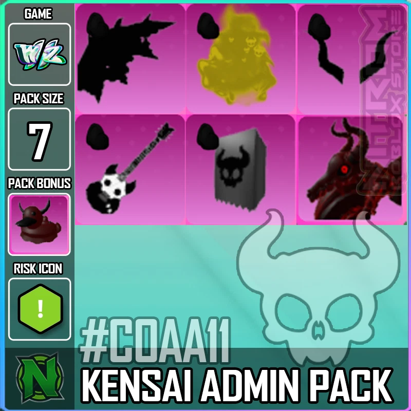 ZERO WEAPON AND ARMOR World Zero WZ - 7 PACK - KENSAI ADMIN EVENT - #C0AA11 - PACKBONUS : DUCKY