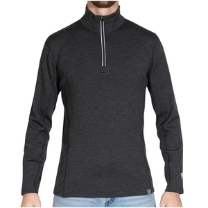 Mens Base Layer 100% Merino Wool Heavyweight 400g Half Zip Sweater for Men Ch... - Picture 1 of 5