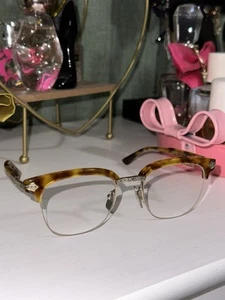 GUCCI GG 0231O 004 HAVANA SILVER AUTHENTIC FRAMES EYEGLASSES 50-20 - Picture 1 of 4
