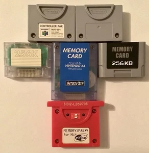 Pick & Choose: Nintendo 64 3rd Party Memory Cards Tested Nyko Red x4 - Picture 1 of 14