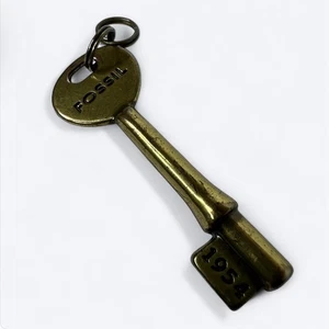Fossil Brass 1954 Key Bag Purse Charm Keychain Replacement Accessory - Picture 1 of 9