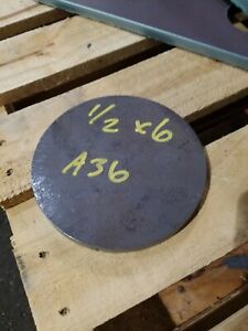 Round Disc Shaped Circle 3/16" Steel Plate 6.50" Diameter .1875 A36 Steel 