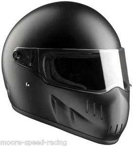 Casco de choque de motocicleta Bandit 'EXX' fibra de vidrio (negro satinado) aprobado por ECE 22-05 - Imagen 1 de 6
