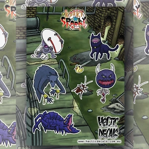 Laminated Sticker Sheet - UV/Water resistant for in/outdoor use - Picture 1 of 5