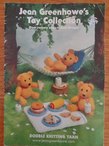Jean Greenhowe's Knitting Pattern Book Toy Collection 20+ Characters 8ply GC - Picture 1 of 7