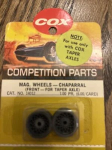 COX 1:24 SCALE COMPETITION SLOT CAR RACING CHASSIS PARTS MAGNESIUM MAG WHEELS Fr - Picture 1 of 1