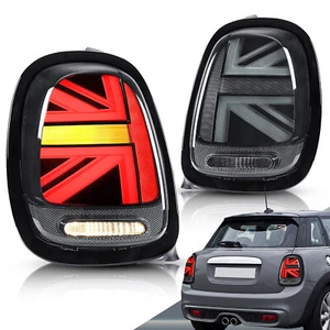 RETROFIT TAIL LIGHTS MINI Cooper F55 F56 RED UNION JACK Cooper S JCW UK SELLER ! - Picture 1 of 7