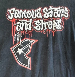 Famous Stars & Straps T Shirt Streetwear Hip Hop Clothing Mens Med VTG T Shirt - Picture 1 of 2