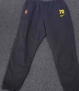 USC Trojans Nike Football Team Issued #70 XXL Travel Pants Warm Fleece Interior - Picture 1 of 6