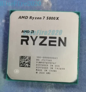 AMD Ryzen 7 5800X 3.8-4.7GHz 8-core 16Thr Socket AM4 105W CPU Processor R7-5800X - Picture 1 of 3