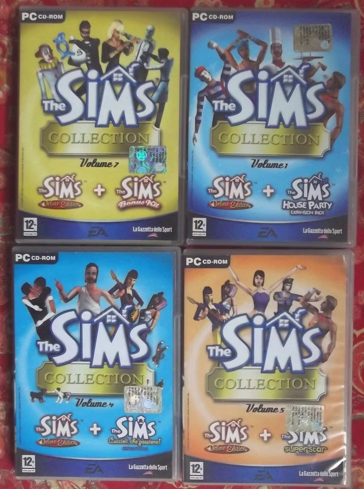 THE SIMS COLLECTION N° 1-4-5-7 CD-ROM ESPANSIONI ORIGINALI. - Immagine 1 di 1
