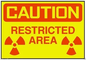 Caution Restricted Area Sticker Safety Decal Sign D251 - Picture 1 of 1