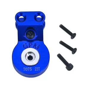 NEW GPM Alum 7075 Servo Saver Steering 23T Blue w/ Built-In Spring for Arrma Gor - Picture 1 of 3